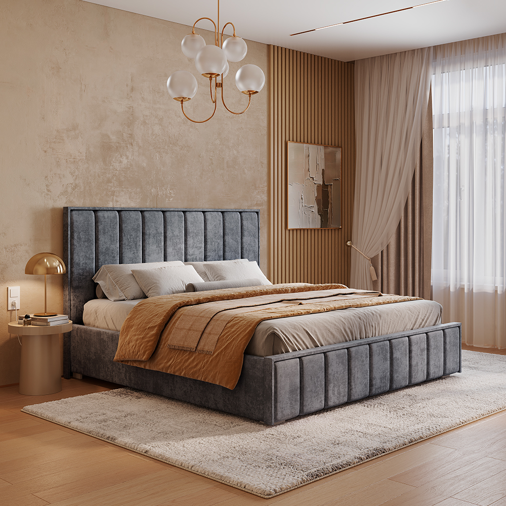 Кровать 1,8 м Мирабель КР-18 грифельный фото 6