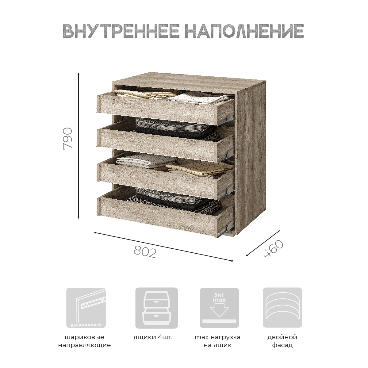 Комод Наоми КМ-09 F24 фото 4