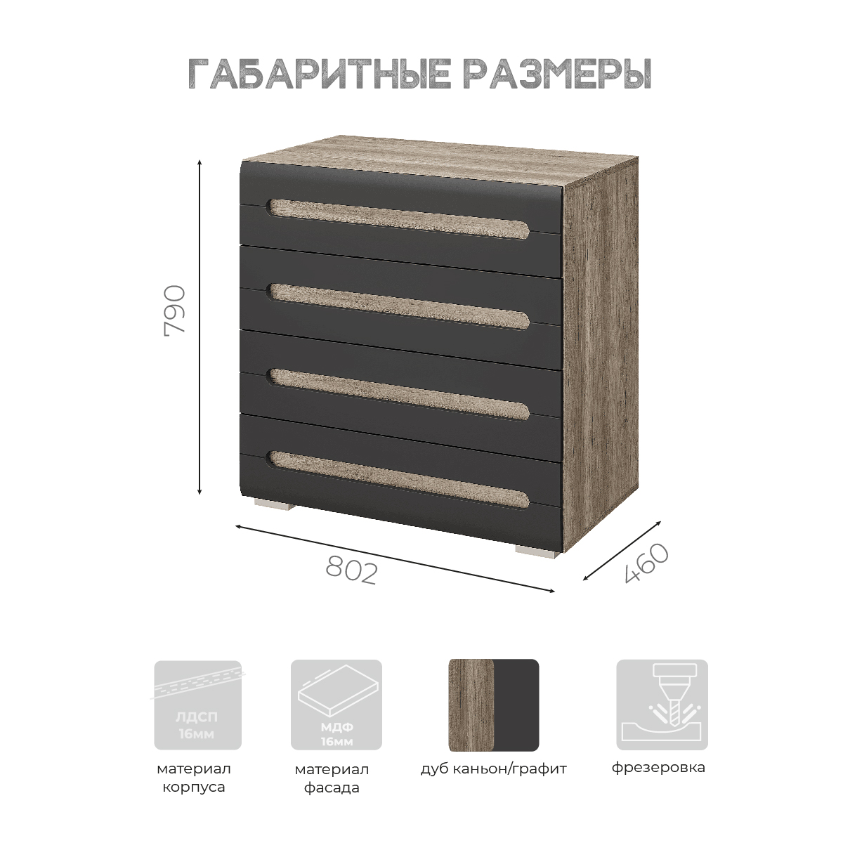 Комод Наоми КМ-09 F24 фото 3