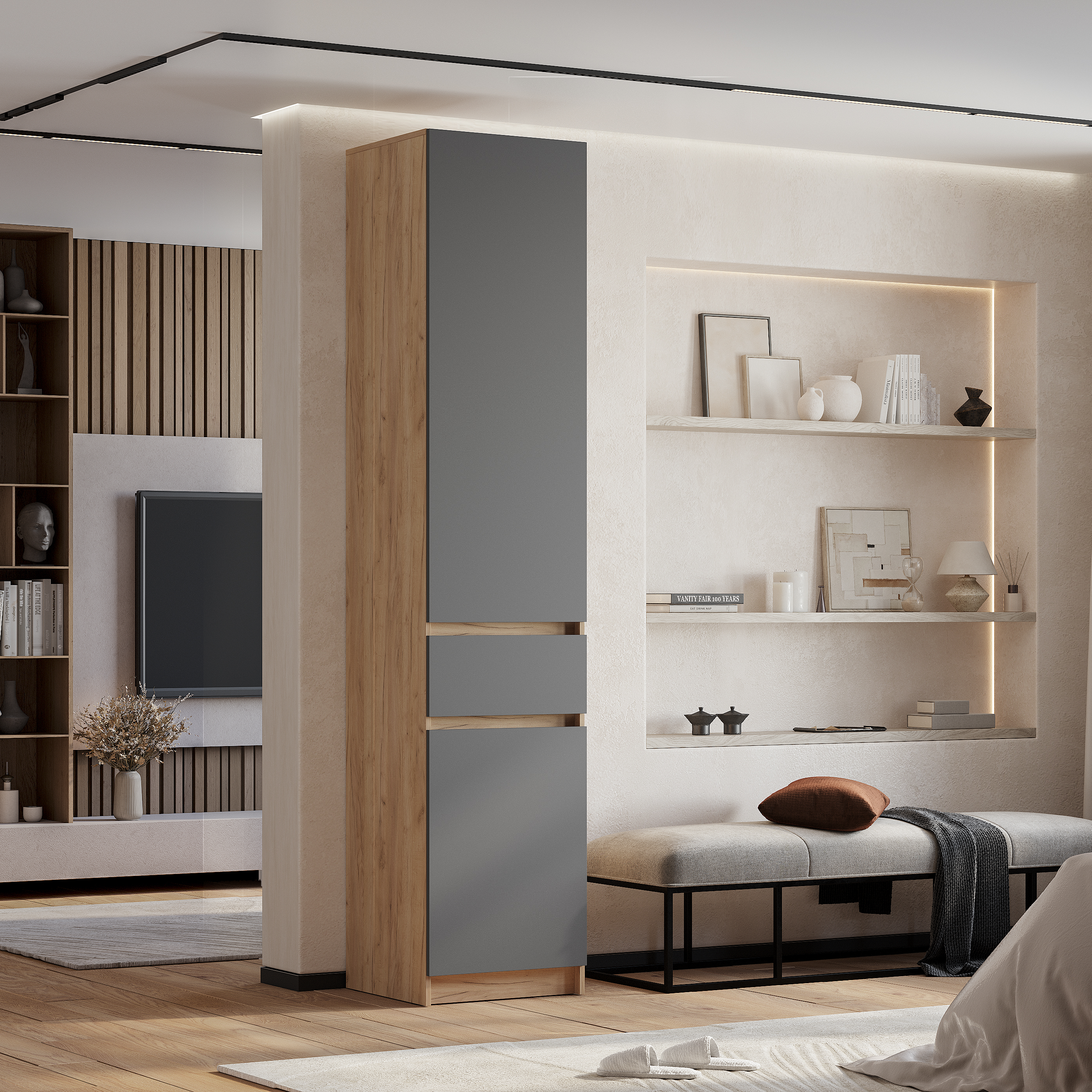 Пенал Багира ПН-01 крафт/графит фото 3