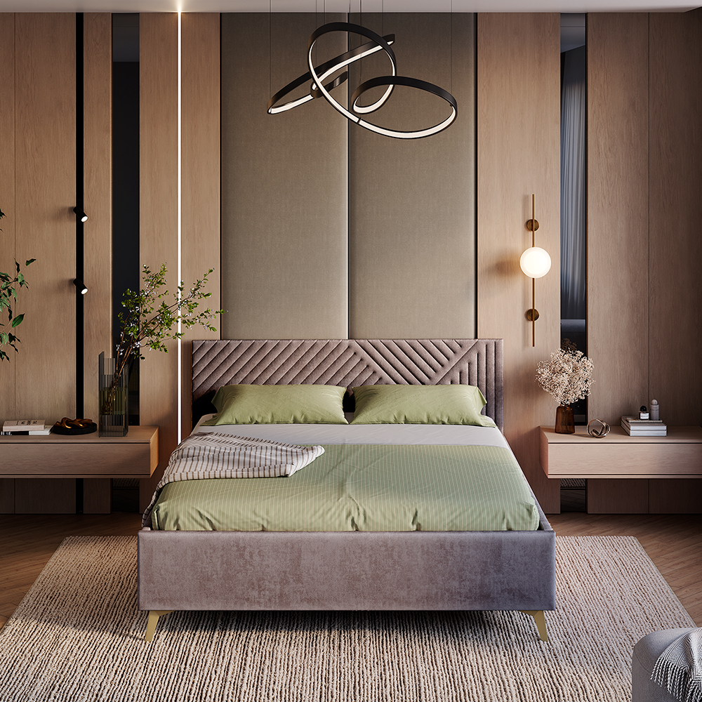 Кровать 1,6 м Эмилия КР-18 маренго фото 8