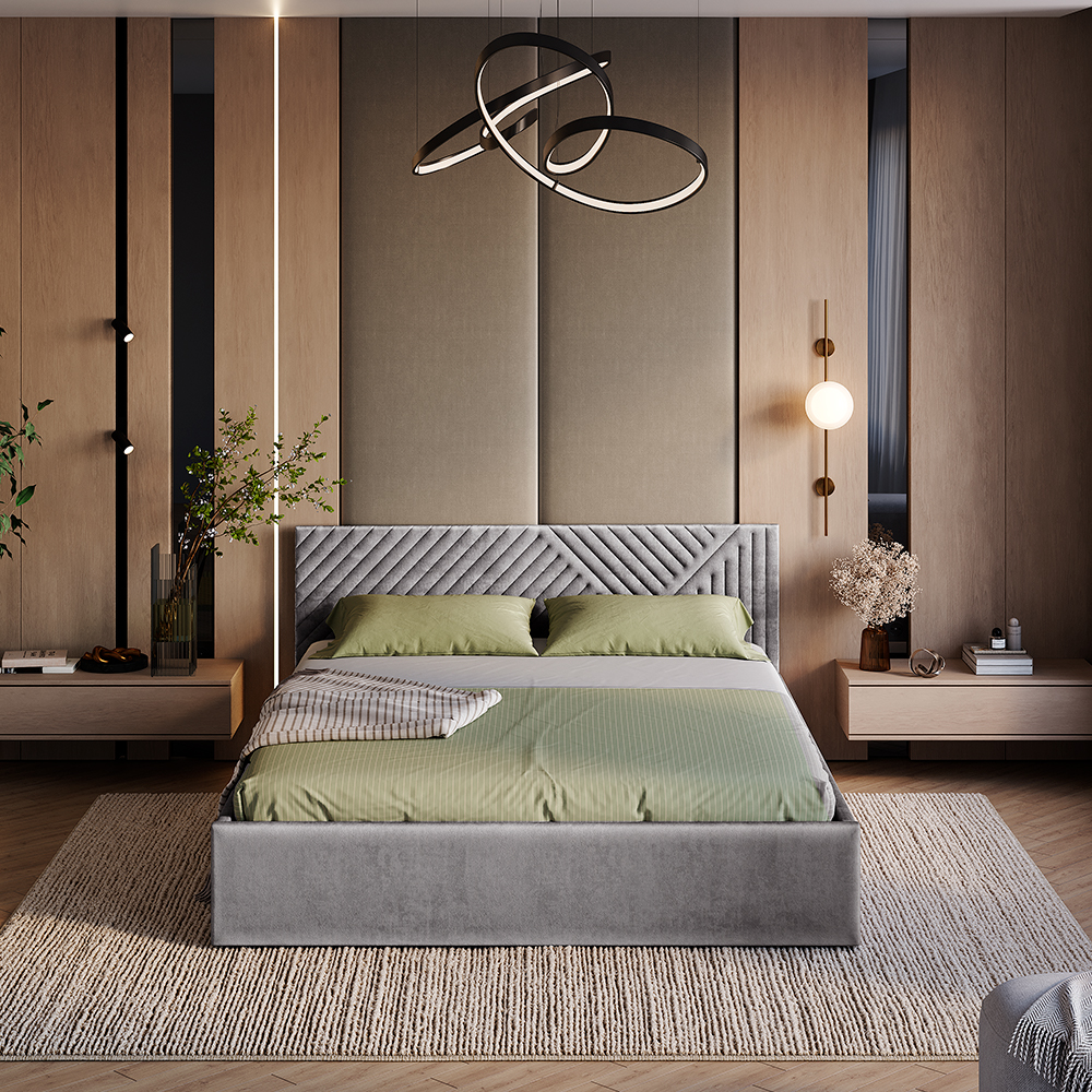 Кровать 1,6 м Эмилия КР-18 хром фото 7