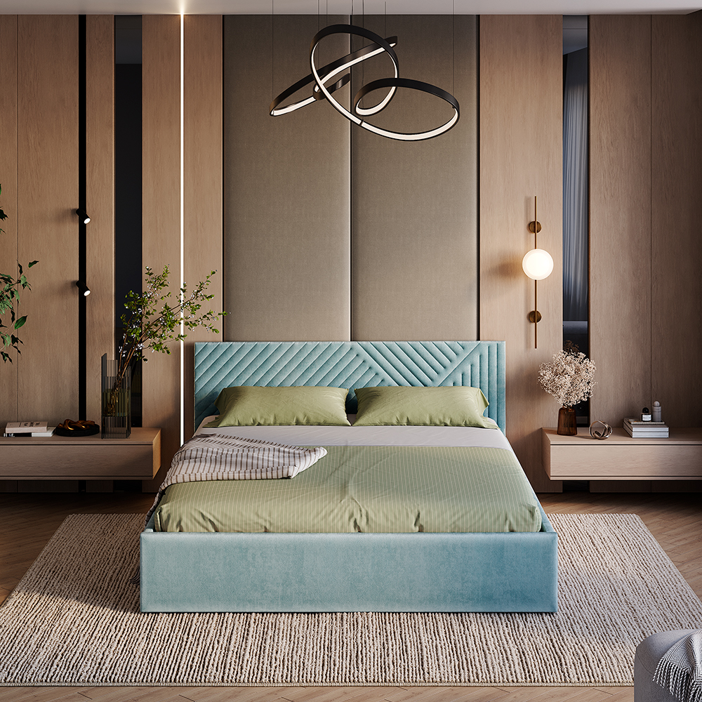 Кровать 1,6 м Эмилия КР-18 шарли бриз фото 7