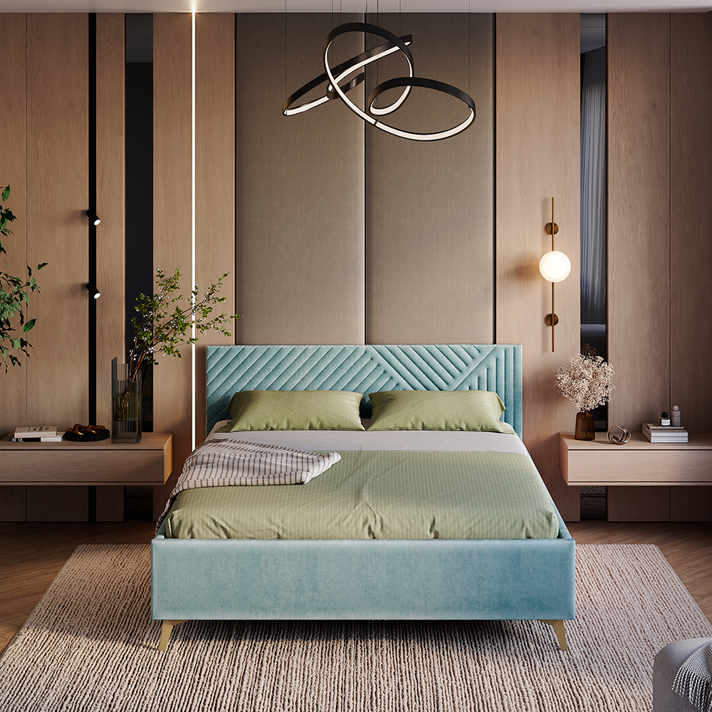 Кровать 1,6 м Эмилия КР-18 шарли бриз фото 8