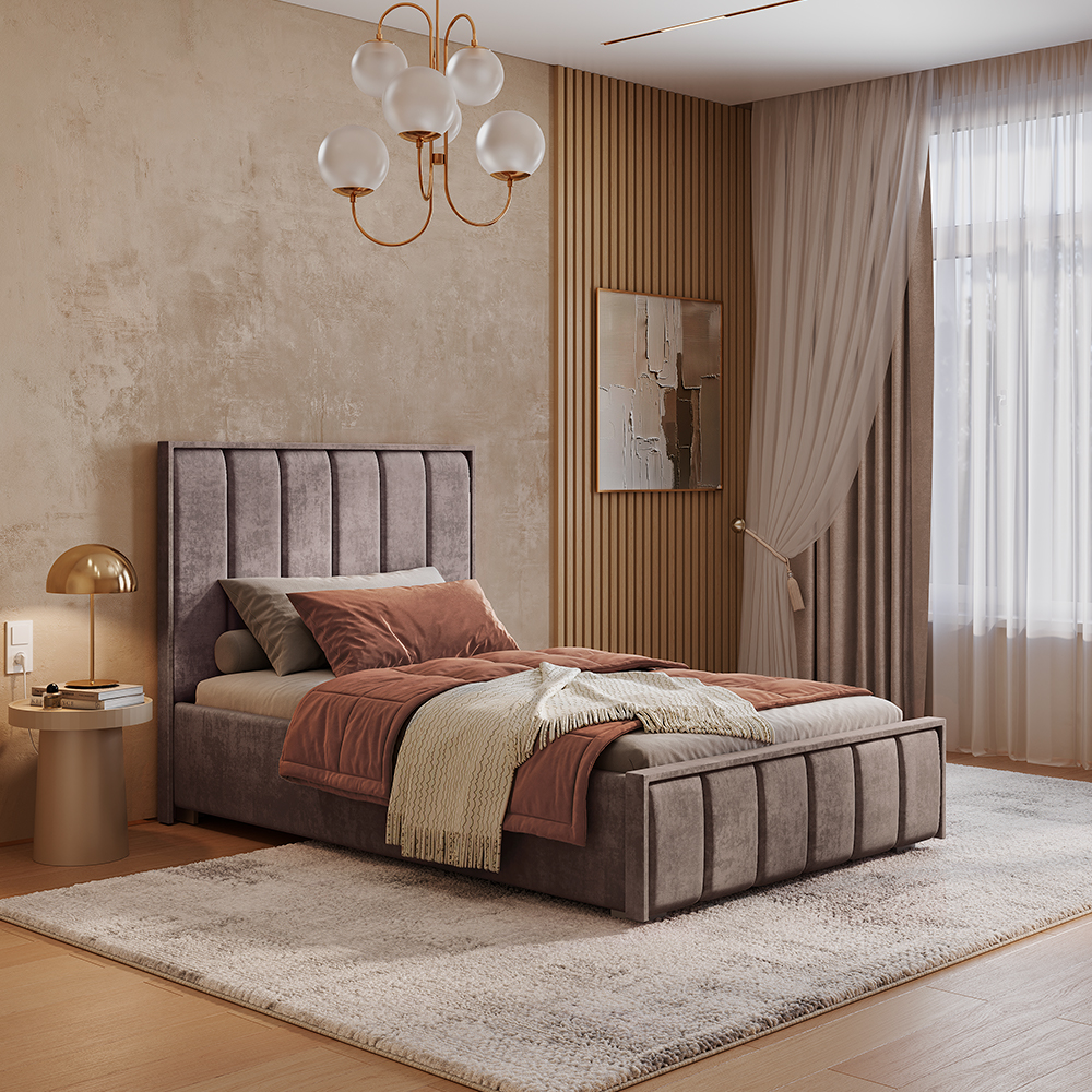 Кровать 1,2 м Мирабель КР-06 NEW маренго фото 6