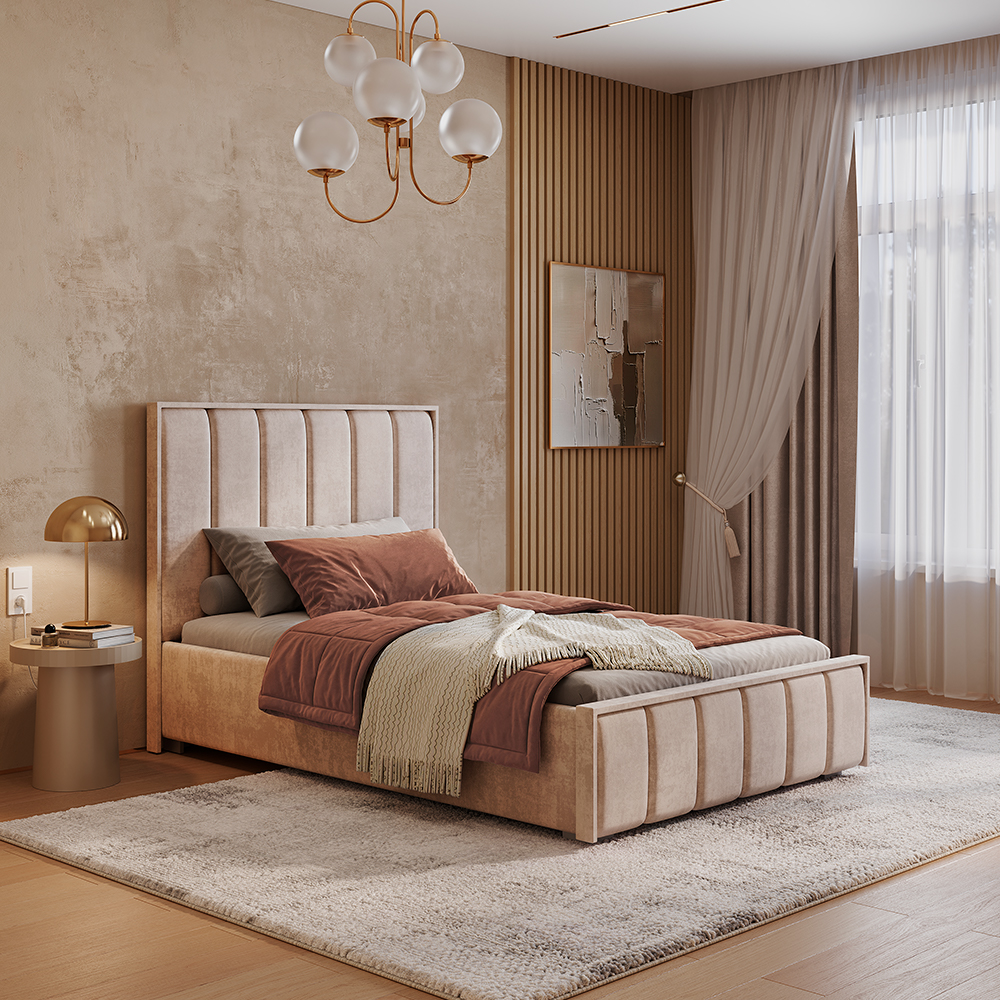Кровать 1,2 м Мирабель КР-06 NEW мокко фото 6