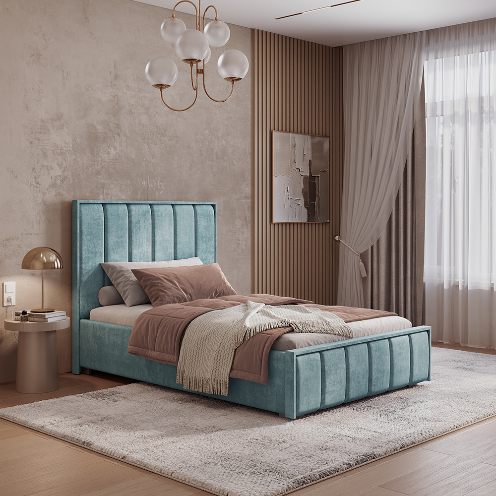 Кровать 1,2 м Мирабель КР-06 NEW шарли бриз фото 6