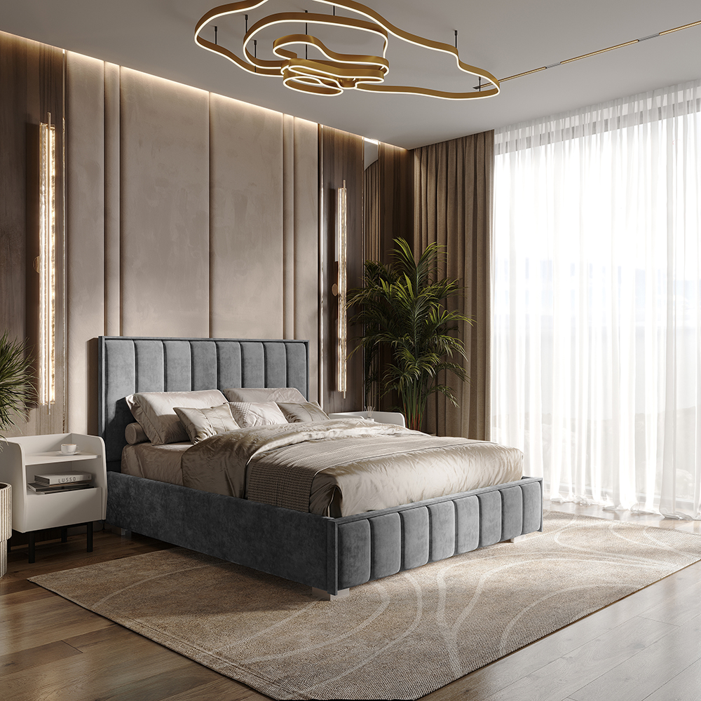 Кровать 1,4 м Мирабель КР-11 хром фото 5