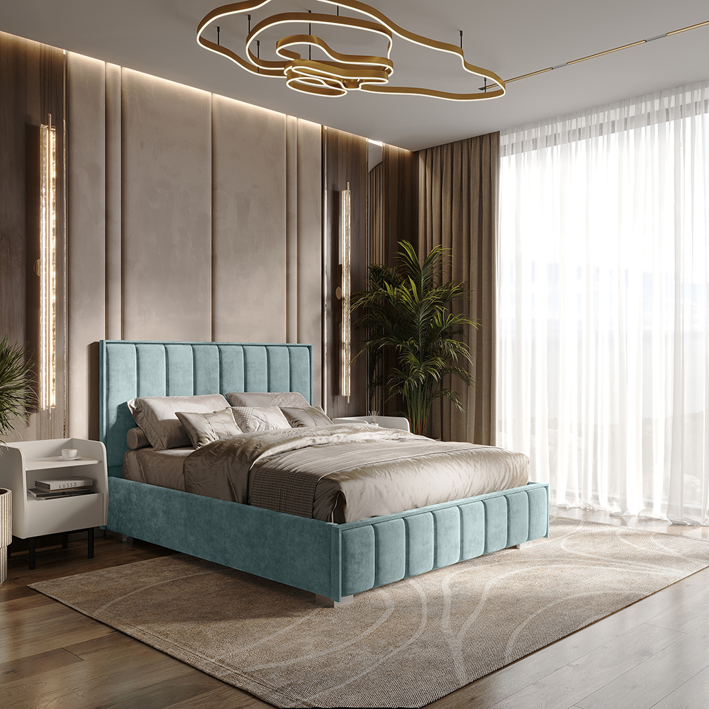 Кровать 1,4 м Мирабель КР-11 шарли бриз фото 5